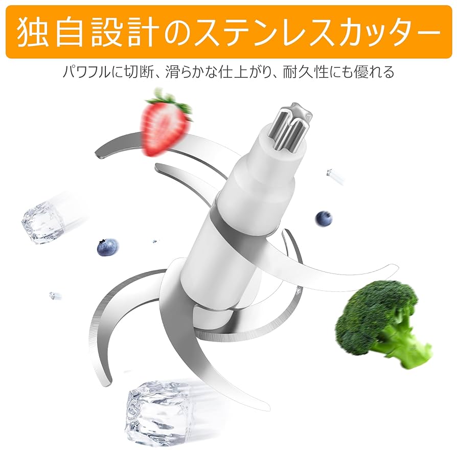 Amazon | Hismile フードプロセッサー 350W電動ハイパワー